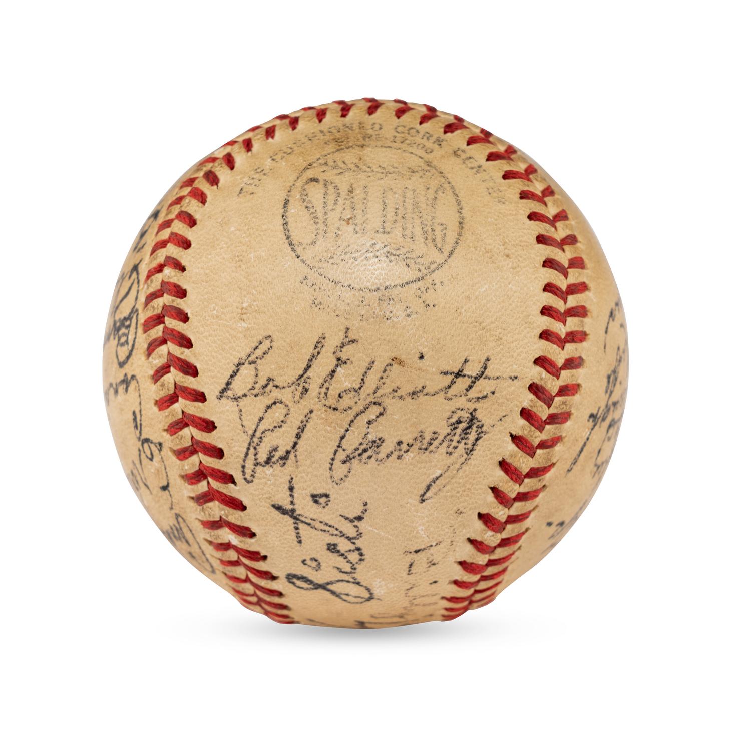 A 1947 Boston Braves Team Signed Autograph Baseball