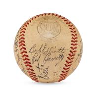 A 1947 Boston Braves Team Signed Autograph Baseball