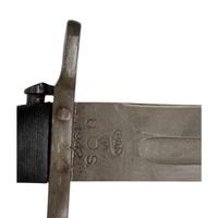 Lot of 3 Edged Weapons Including: French M1874 Gras Bayonet, US M1 Bayonet, Robeson USN Mk 2 Knife