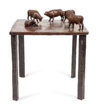 Bronze Cattle Table