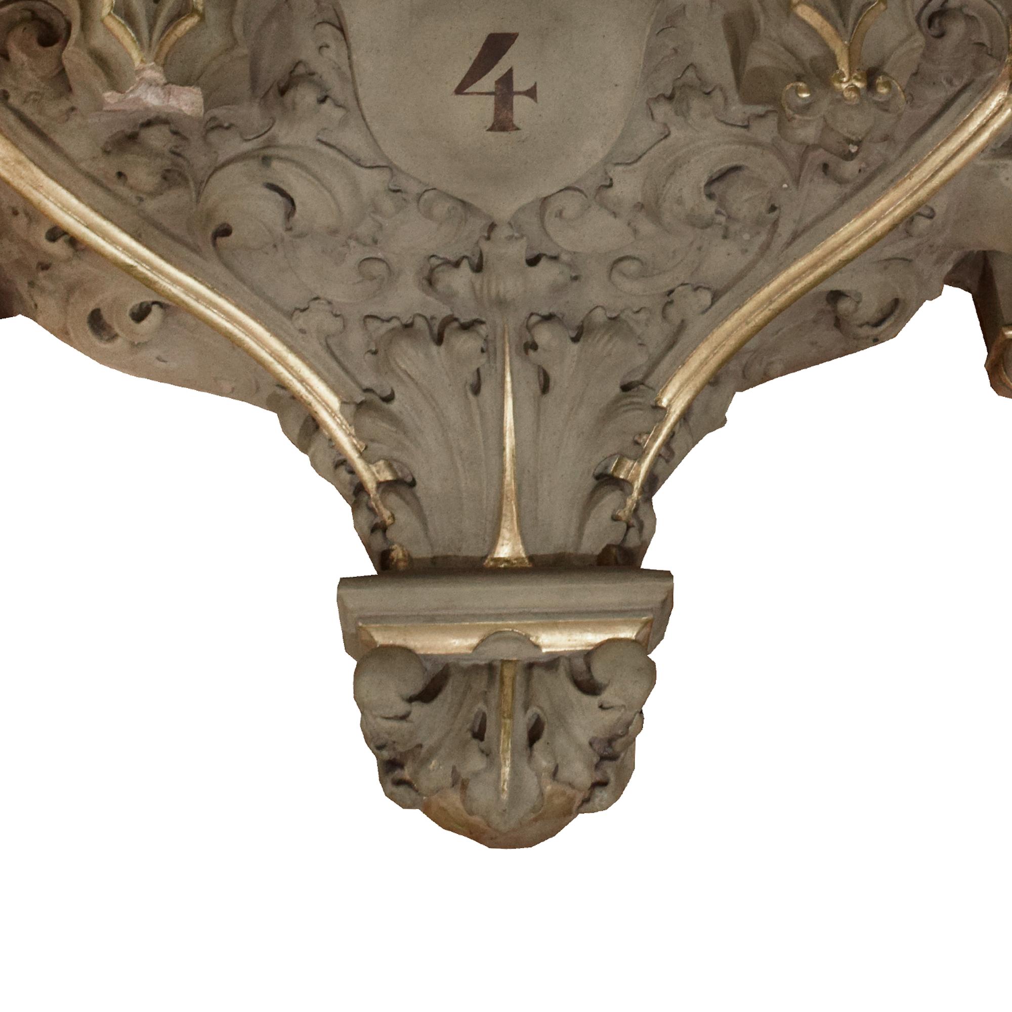 A Painted Cast Composition Bracket 31.5" W x 21" D x 15" H — United States, 20th Century