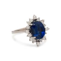 KYANITE AND DIAMOND RING