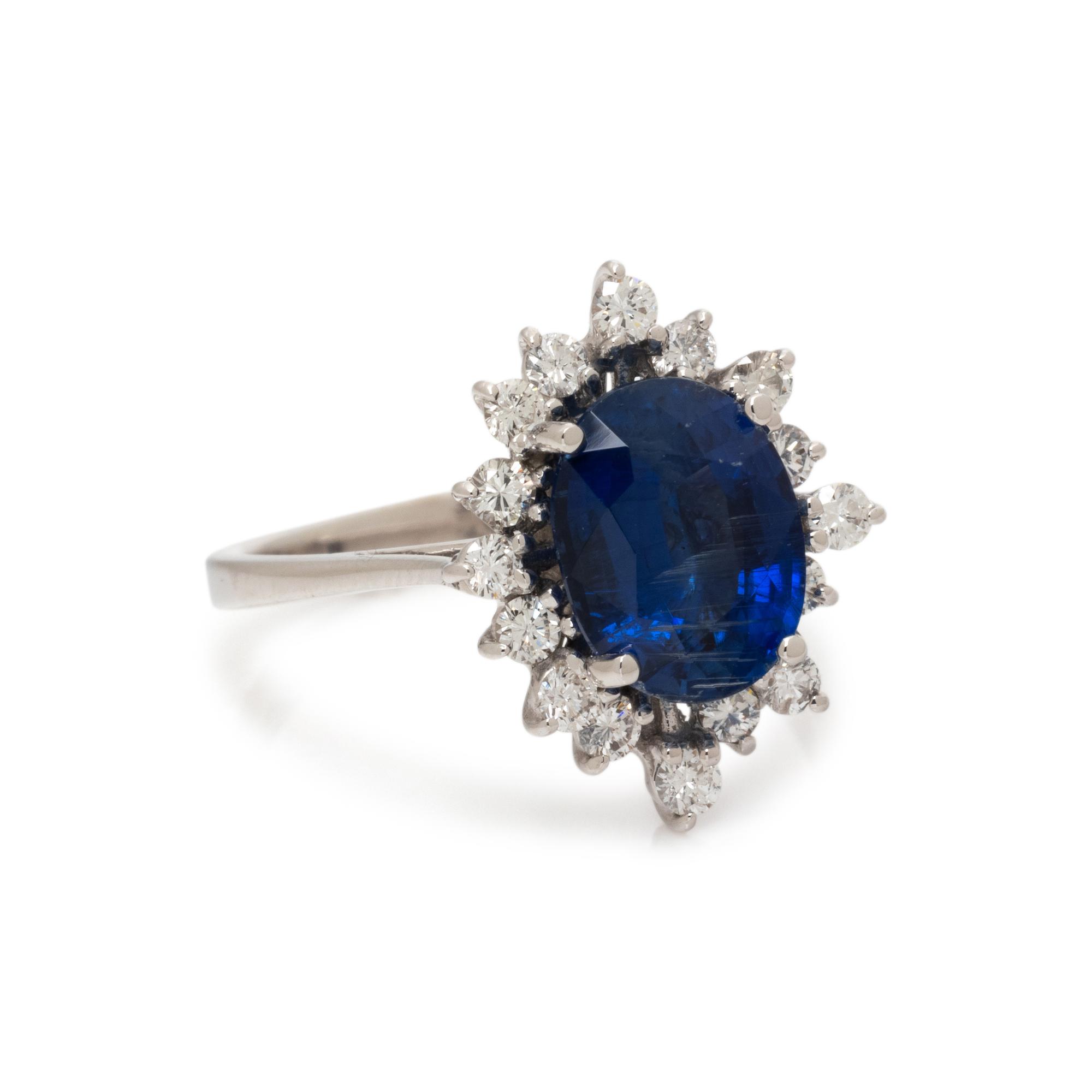 KYANITE AND DIAMOND RING