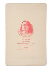 [NATIVE AMERICANS]. BARRY, David F. (1854-1934), photographer. Cabinet card of Chief Gall, Hunkpapa Dakota. West Superior, WI, ca late 19th century.