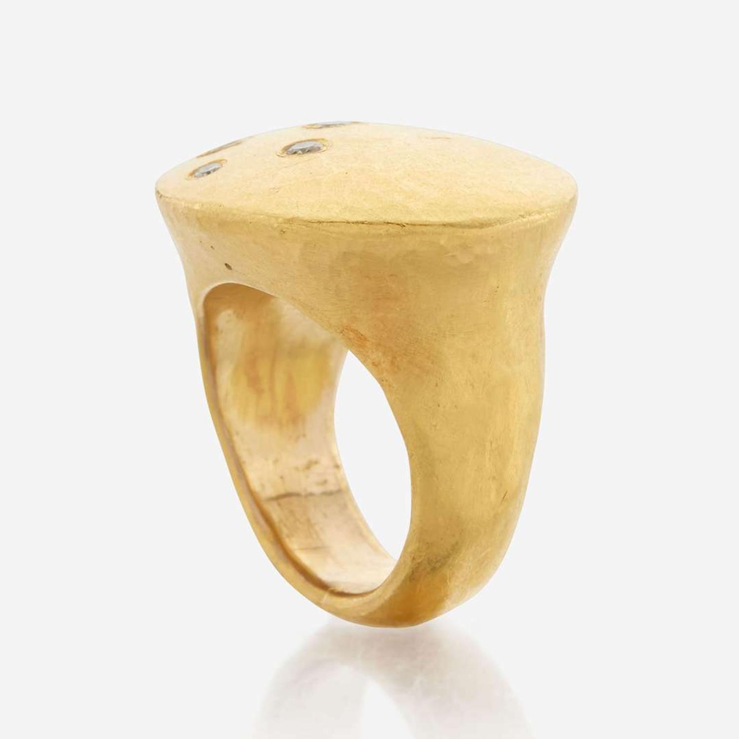 A gold and diamond ring, Yossi Harari