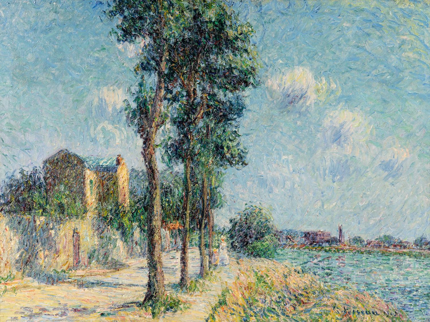 Le quai du Pothuis à Pontoise