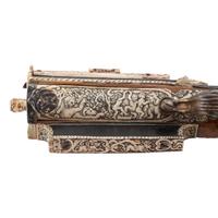 Contemporary Snaphance Rifle with Heavily Decorated Inlays by John B. Derrick (American, b.1936)