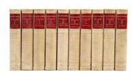 (BINDINGS, VELLUM) EDGEWORTH, MARIA. Tales and Novels. London, 1857. 10 vols.