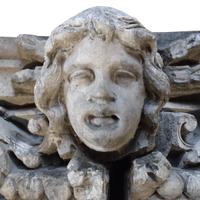 A Terra Cotta Capital from the Granada Theatre, Chicago, IL. 50" W x 33" D x 24" H — United States, Circa 1926
