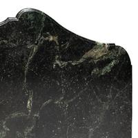 A Régence Carved Giltwood and Marble-Top Serpentine Console Table