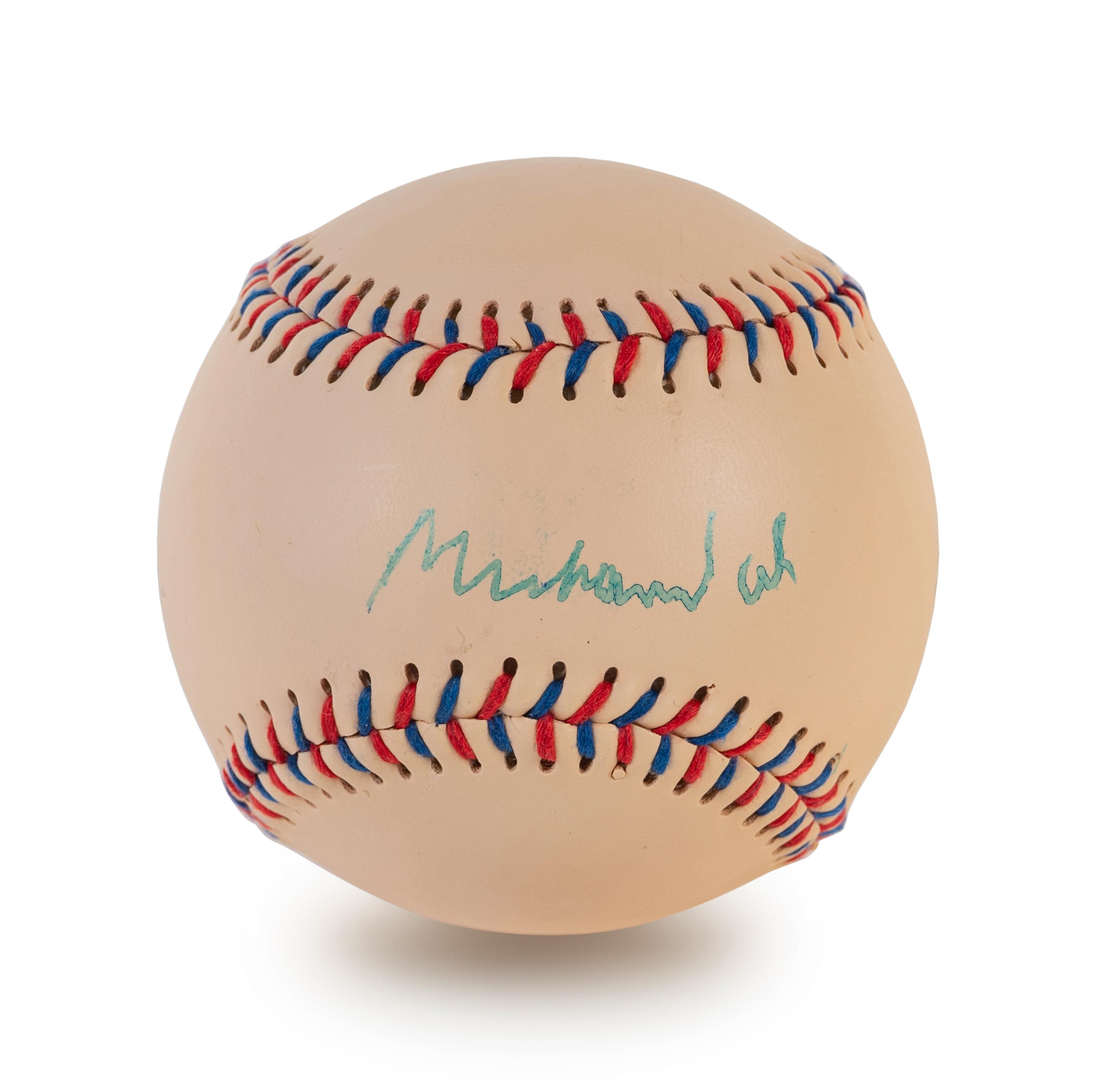 An Uncommon Muhammad Ali Signed Autograph Baseball (BAS Beckett Authentication Services Certified),