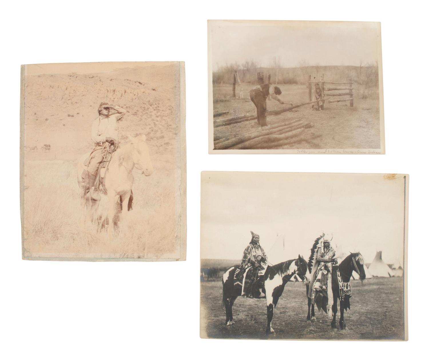 [NATIVE AMERICANS]. Images of western subjects, highlighted by views of Native Americans.