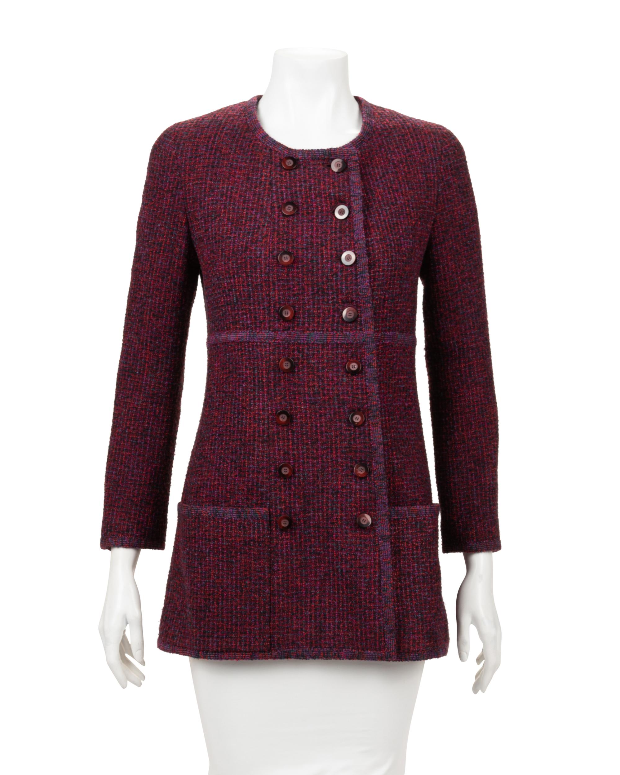 Chanel Wool Double Breasted Jacket, Fall 1993