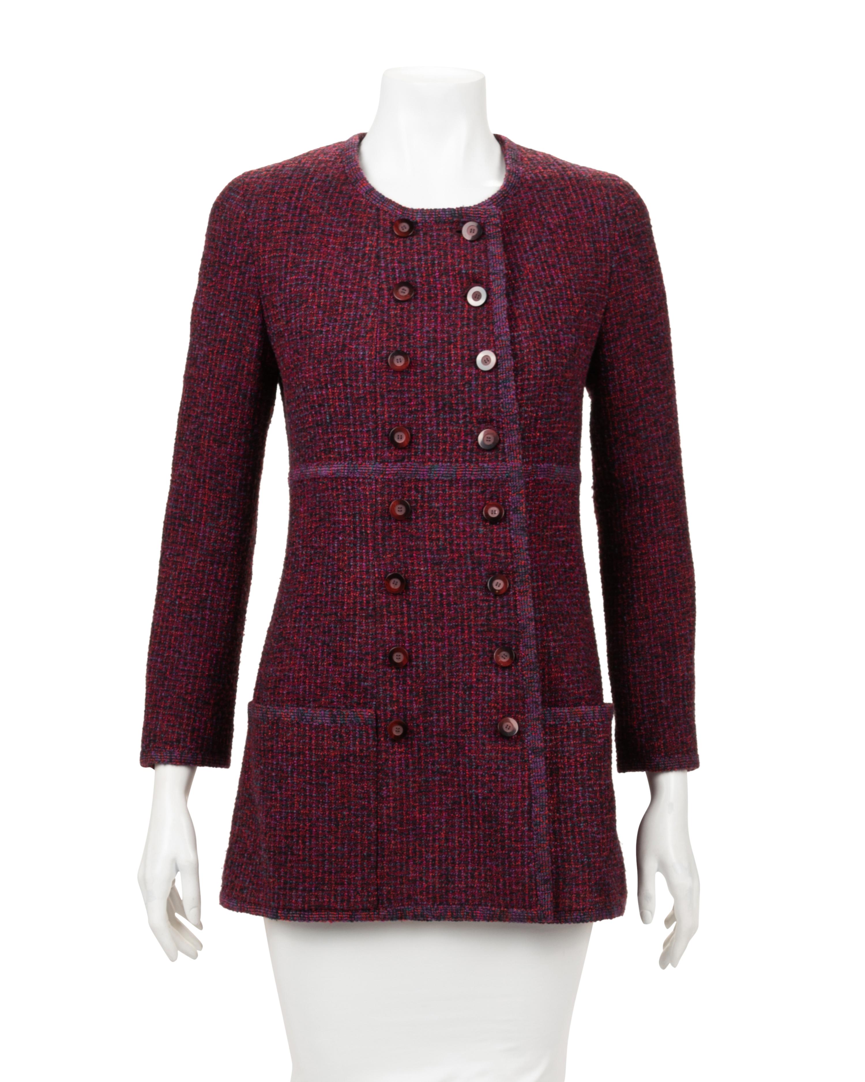Chanel Wool Double Breasted Jacket, Fall 1993