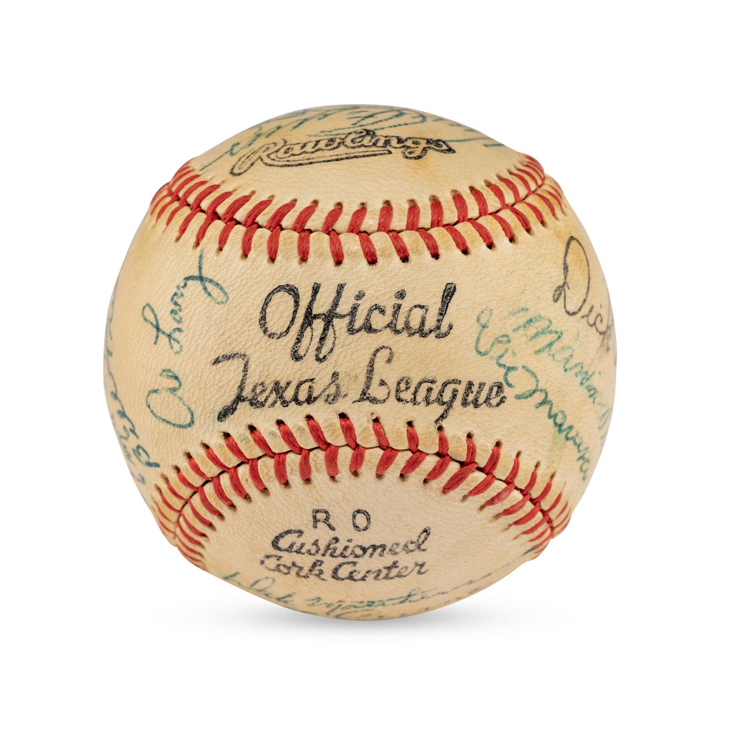 A 1956 Tulsa Oilers Team Signed Autograph Baseball