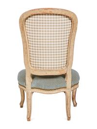 A Louis XV Style Painted Chauffeuse