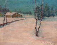 Johann Berthelsen, (American, 1883–1972), Untitled (Winter Landscape), 1916