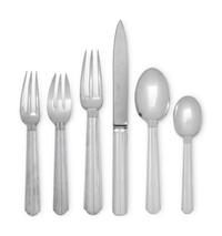 A Puiforcat Chantaco Silver-Plate Flatware Service