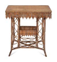 An English Rattan Occasional Table