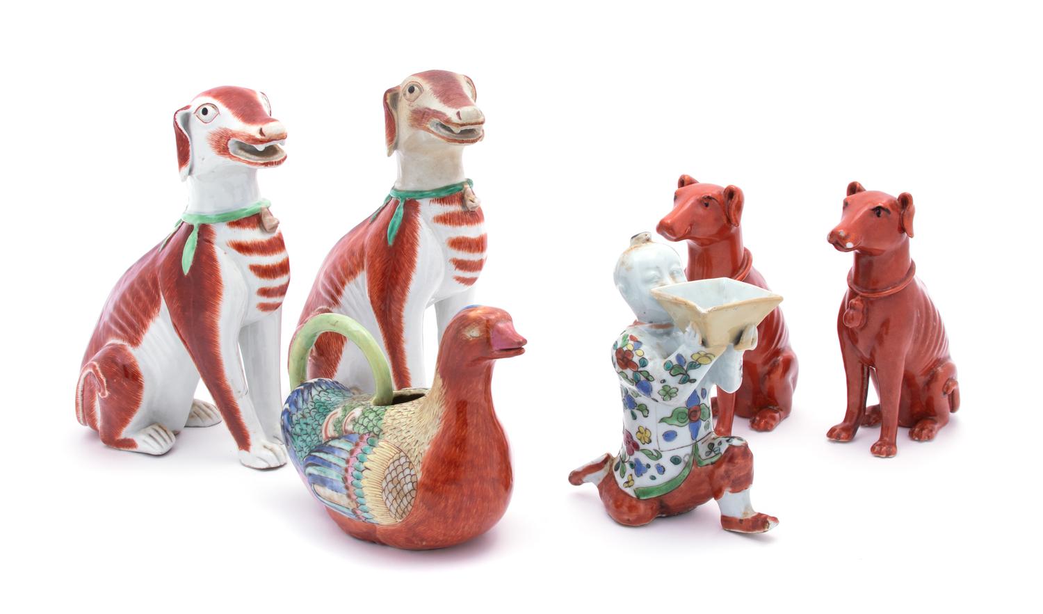 Six Chinese Export Porcelain Articles