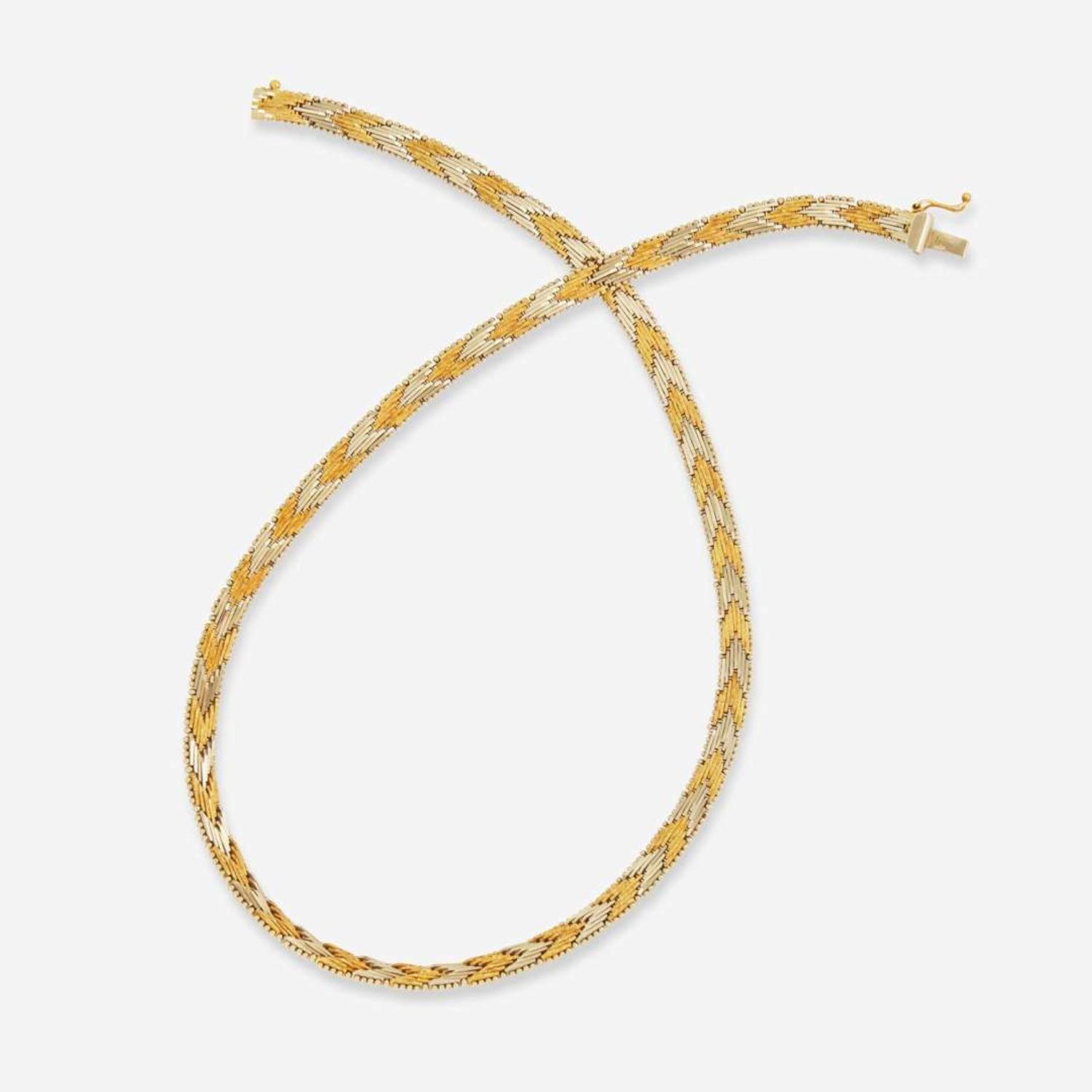 An 18K Yellow Gold Chimento Necklace