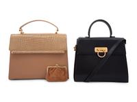 Two Designer Bags: One Judith Lieber and One Salvatore Ferragamo