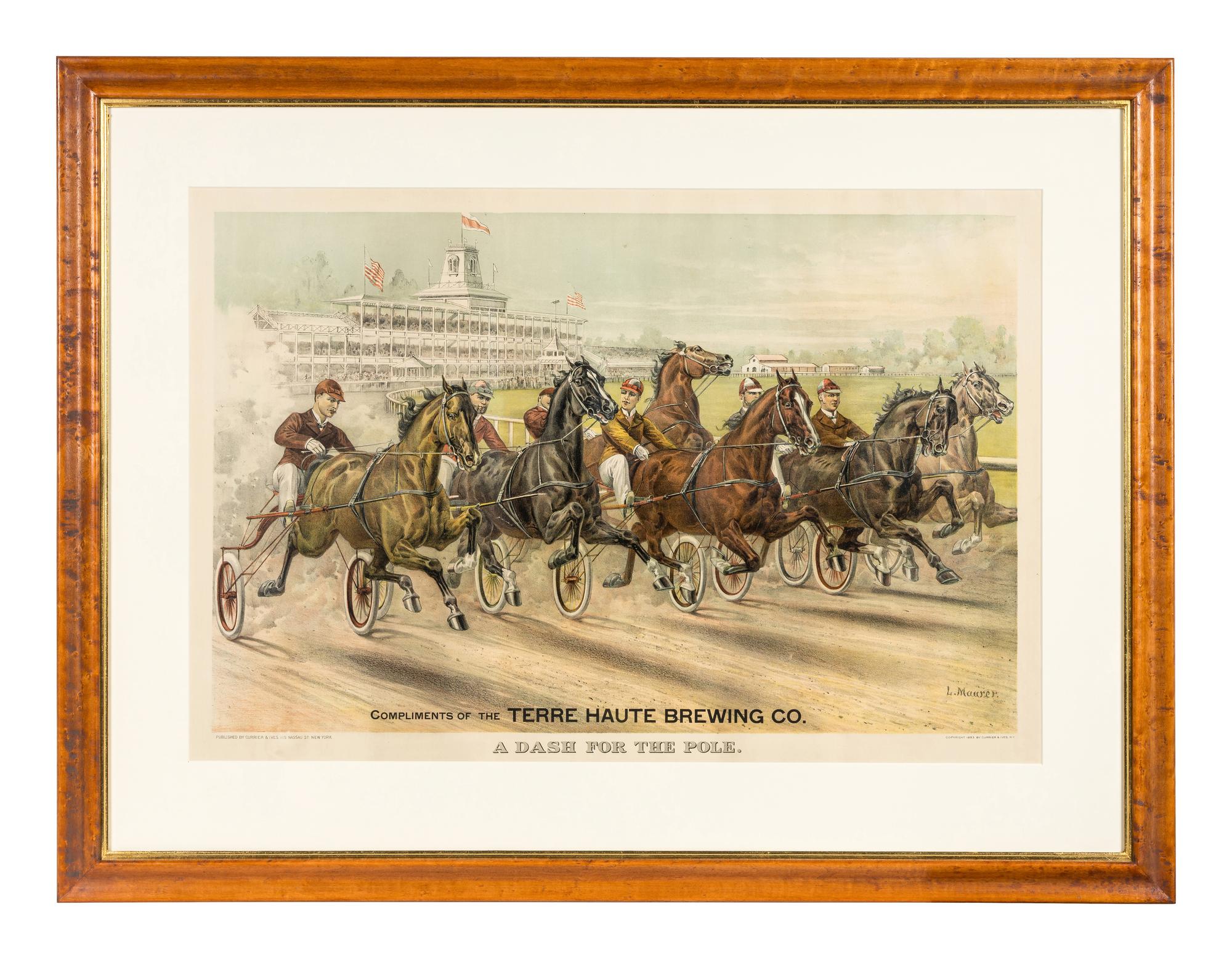 [HORSE RACING SCENES] -- CURRIER and IVES, publishers -- After John Cameron, J. McAuliffe, or Louis Maurer