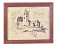 Anglo-American School 19th Century, View of a Factory