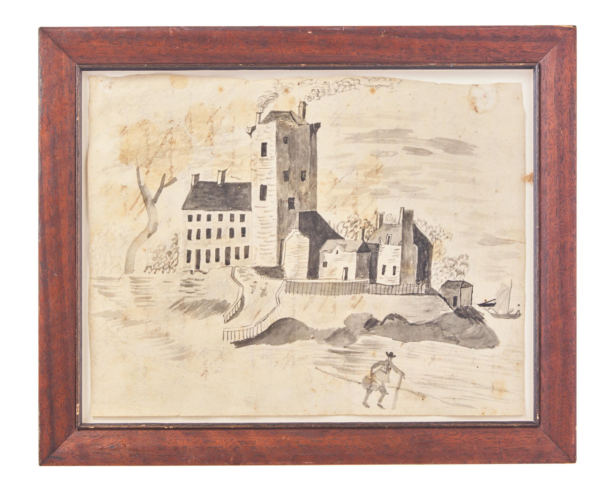 Anglo-American School 19th Century, View of a Factory