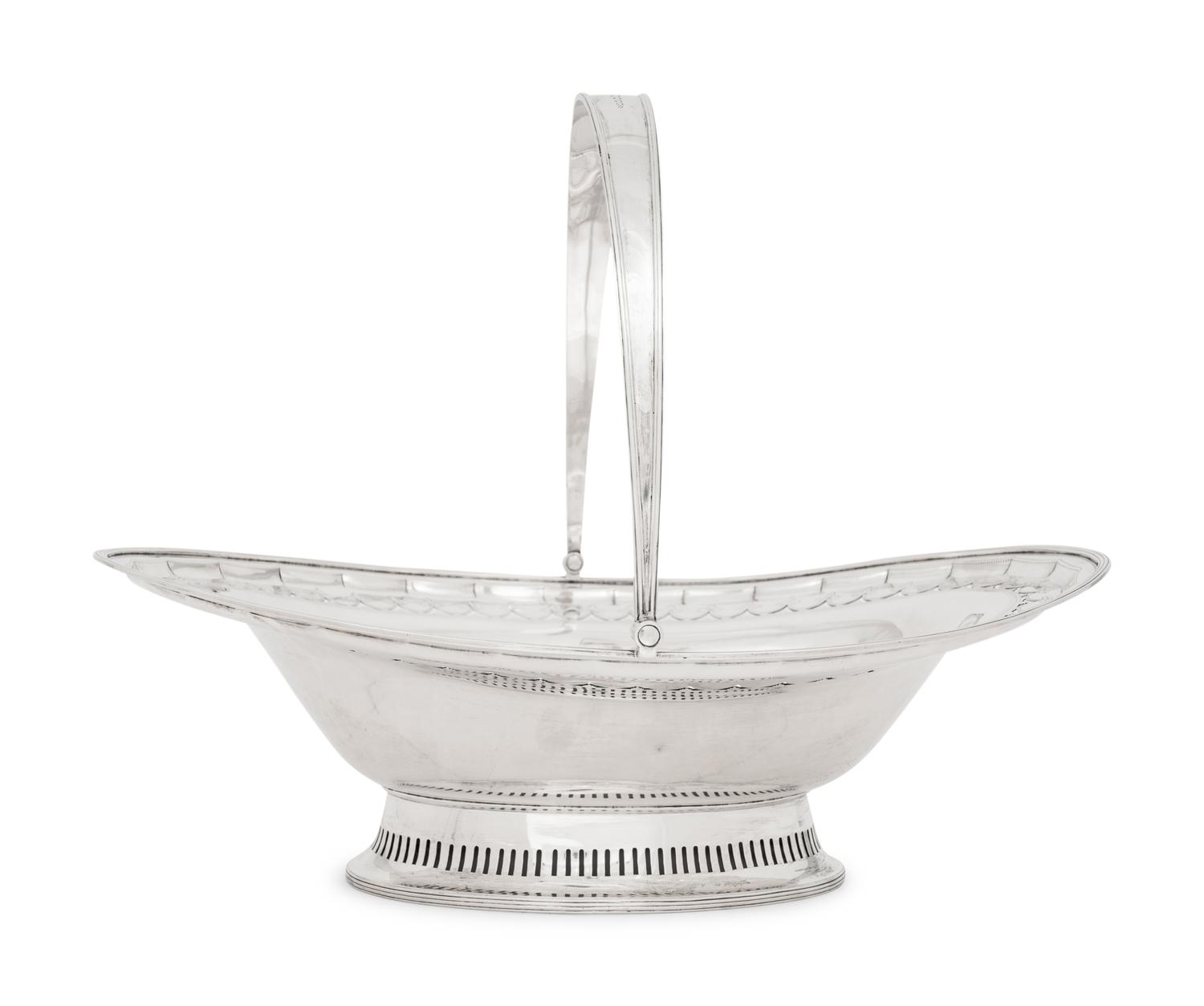 An Irish George III Silver Centerpiece Basket
