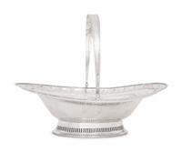 An Irish George III Silver Centerpiece Basket