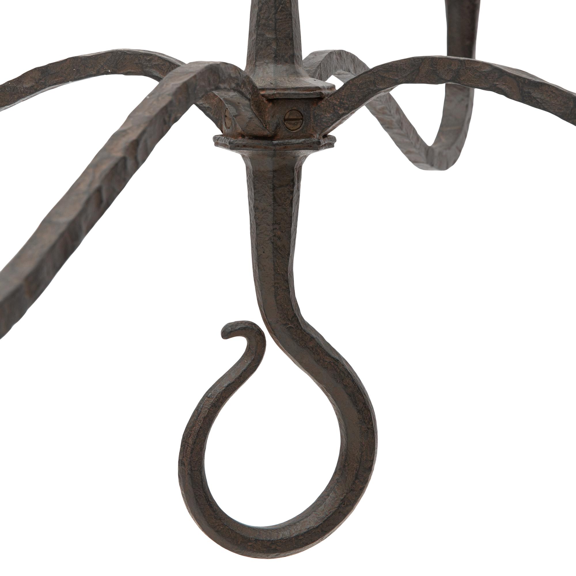 A Paul Ferrante Iron Chandelier