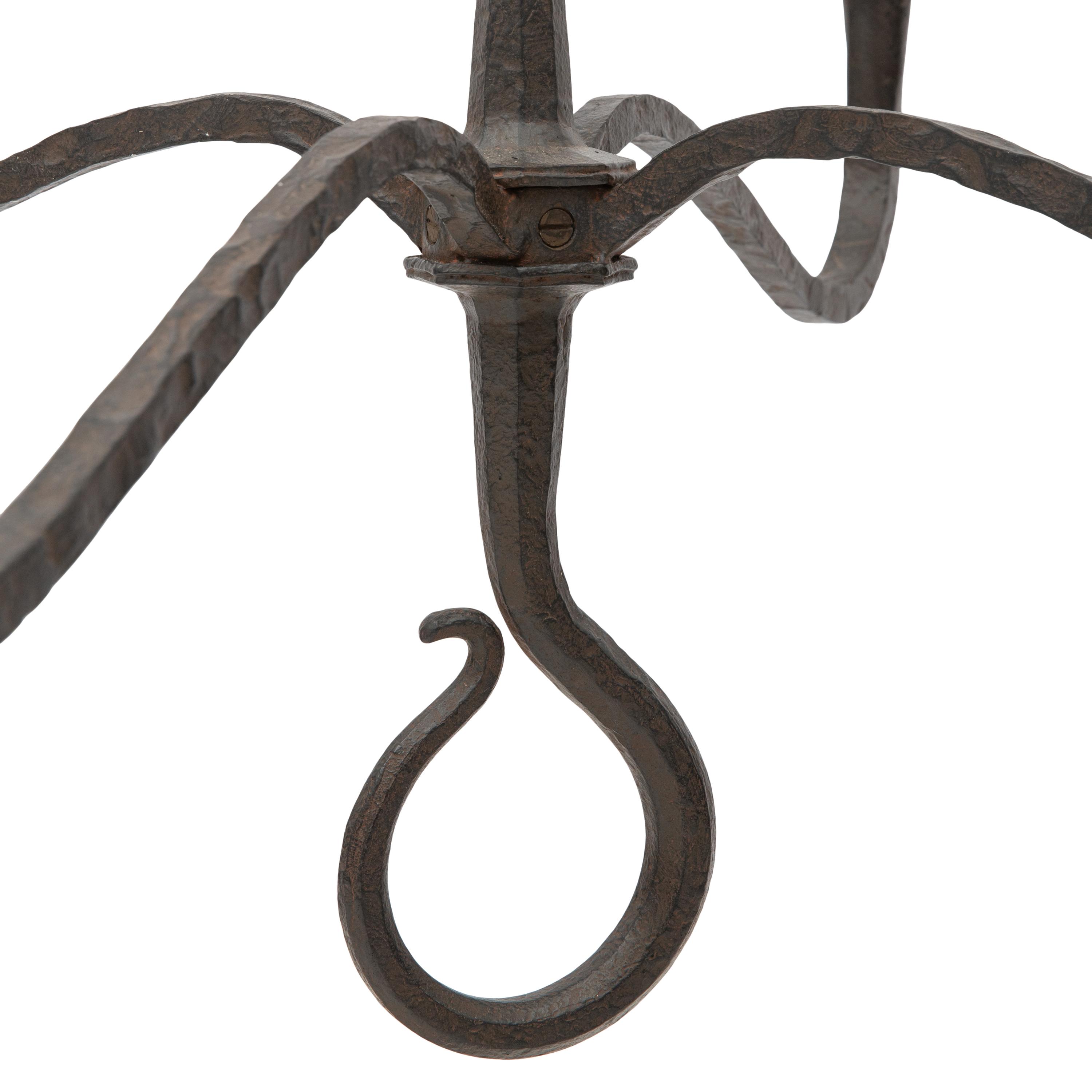 A Paul Ferrante Iron Chandelier