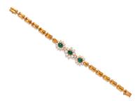 EMERALD AND DIAMOND BRACELET