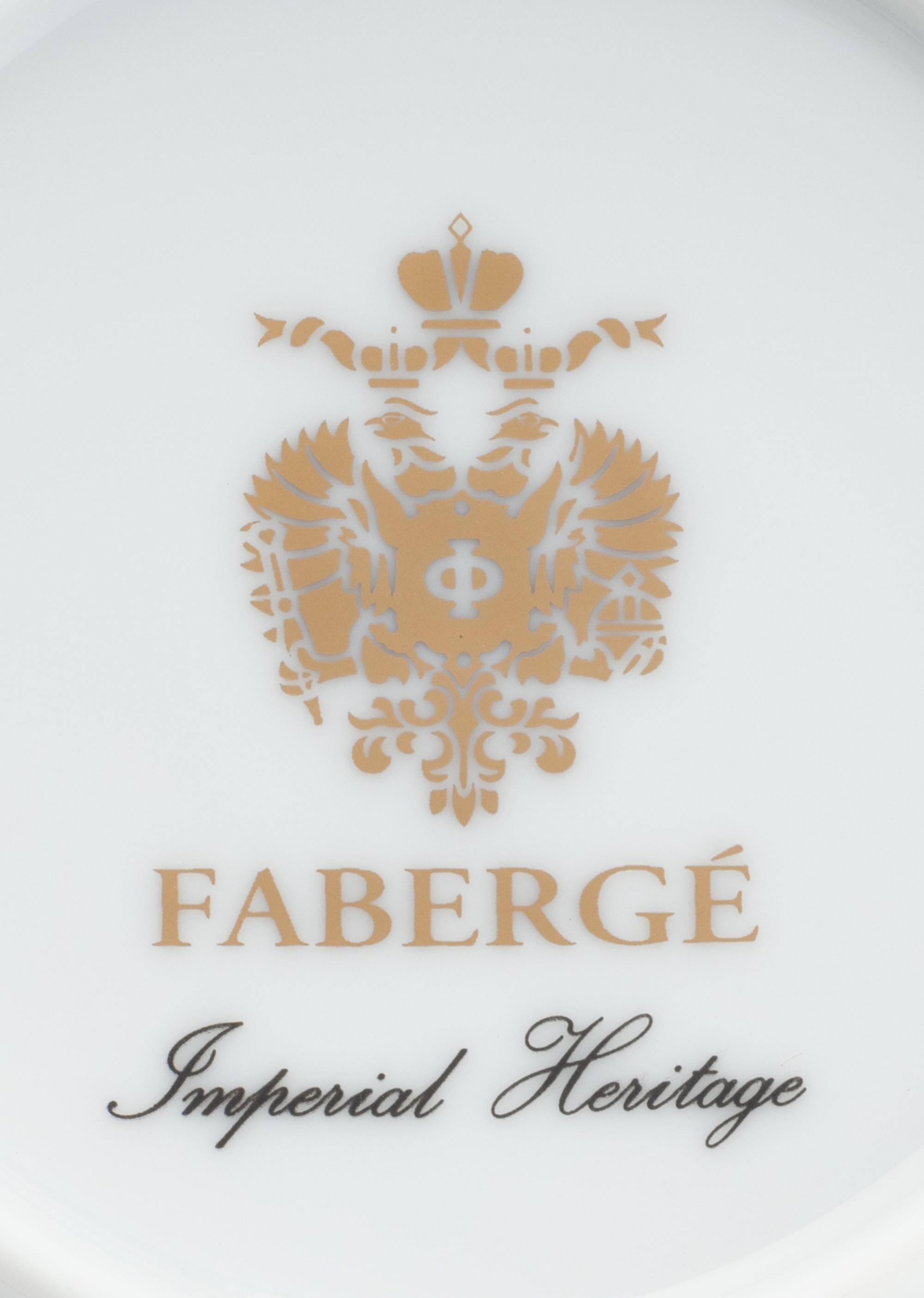 A Modern Fabergé Porcelain Dinner Service