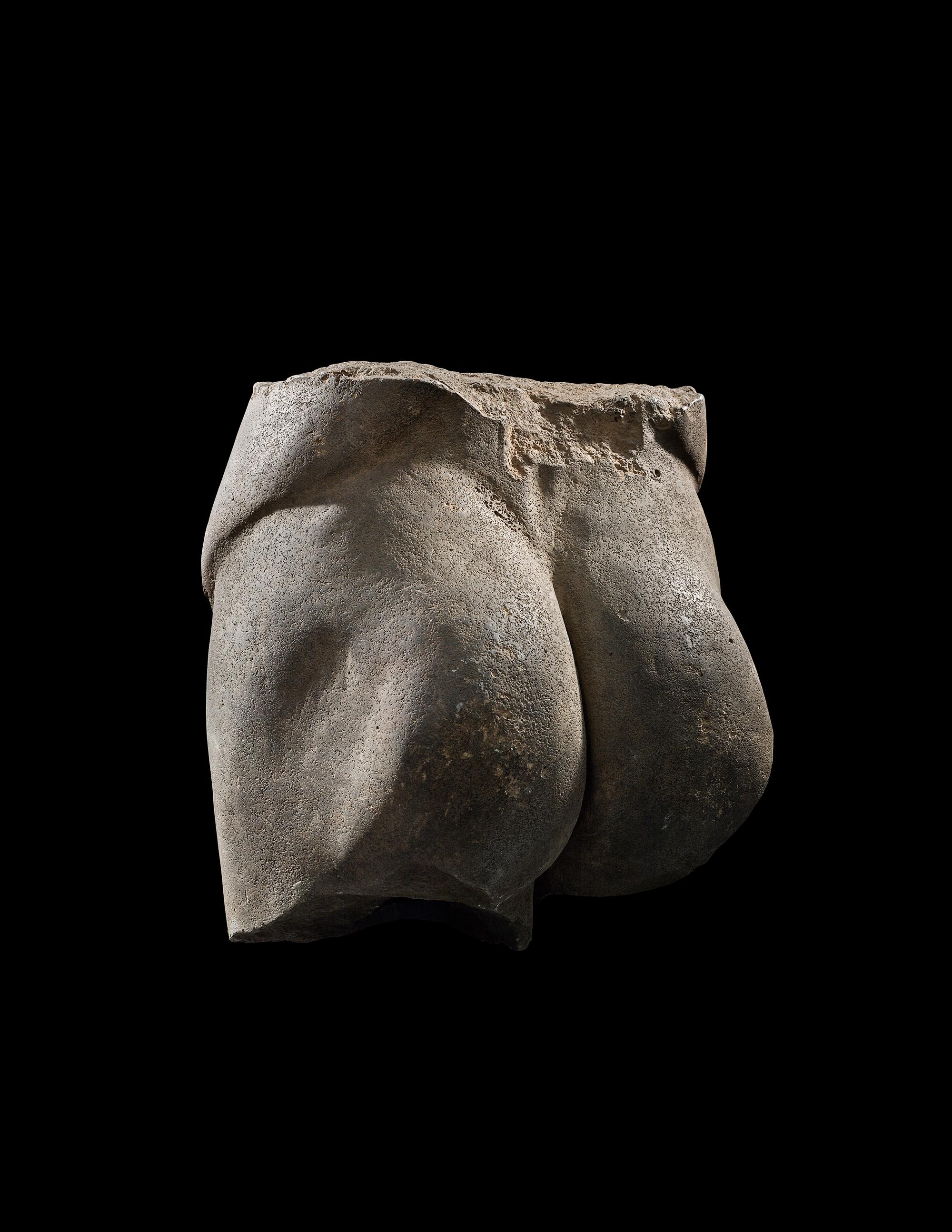 A Roman Basalt Lower Male Torso