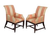A Pair of Hollywood Regency Style Armchairs — 20TH CENTURY