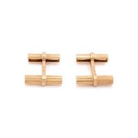 TIFFANY & CO., YELLOW GOLD CUFFLINKS