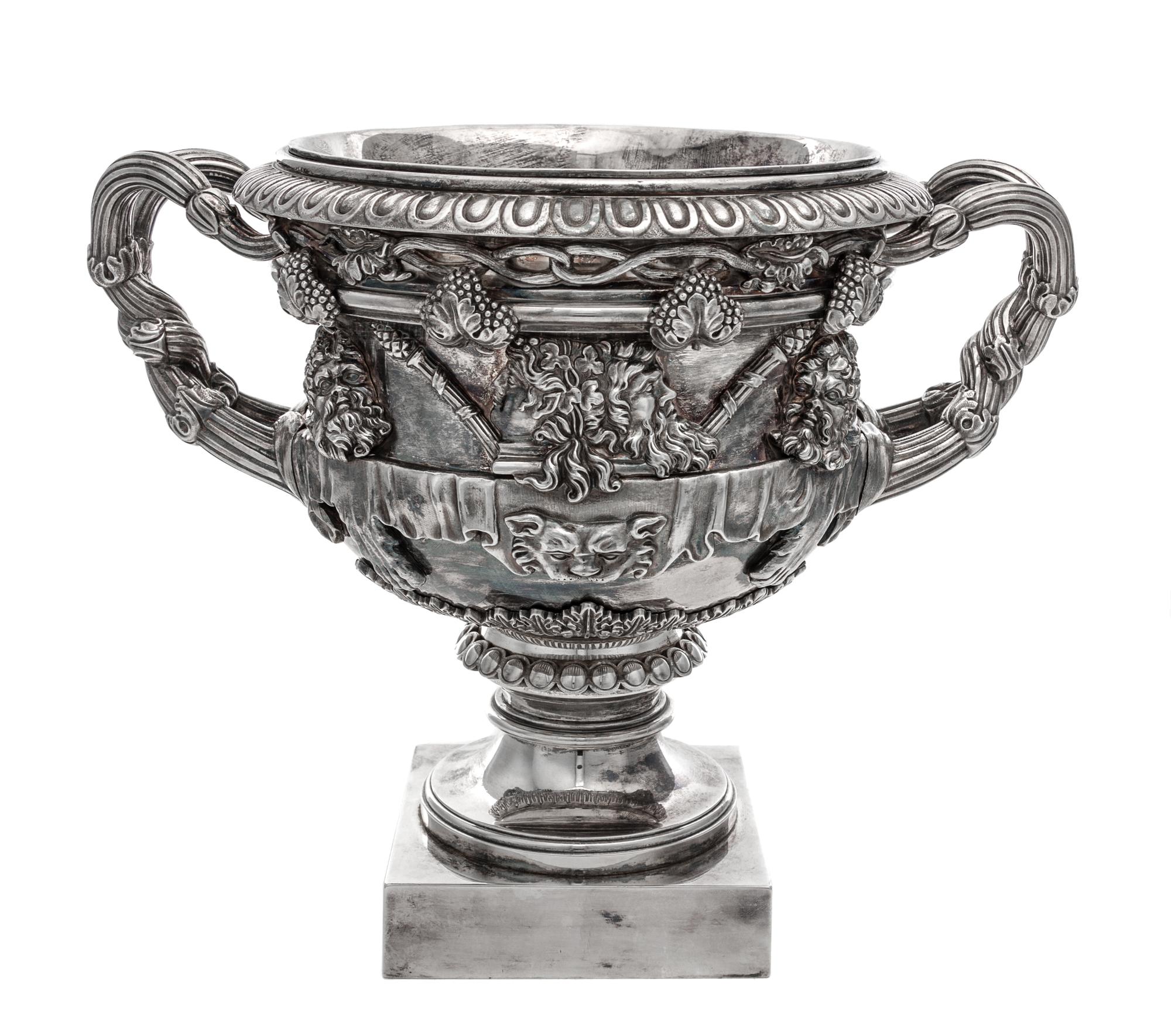 An English Silver-Plate Wine Cooler Height 11 1/2 inches. — 19TH CENTURY