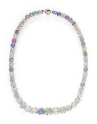 MULTICOLORED SAPPHIRE NECKLACE