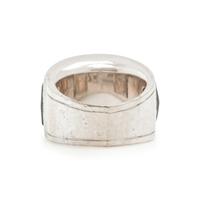 STEPHEN WEBSTER, WHITE GOLD, HEMATITE, AND DIAMOND RING