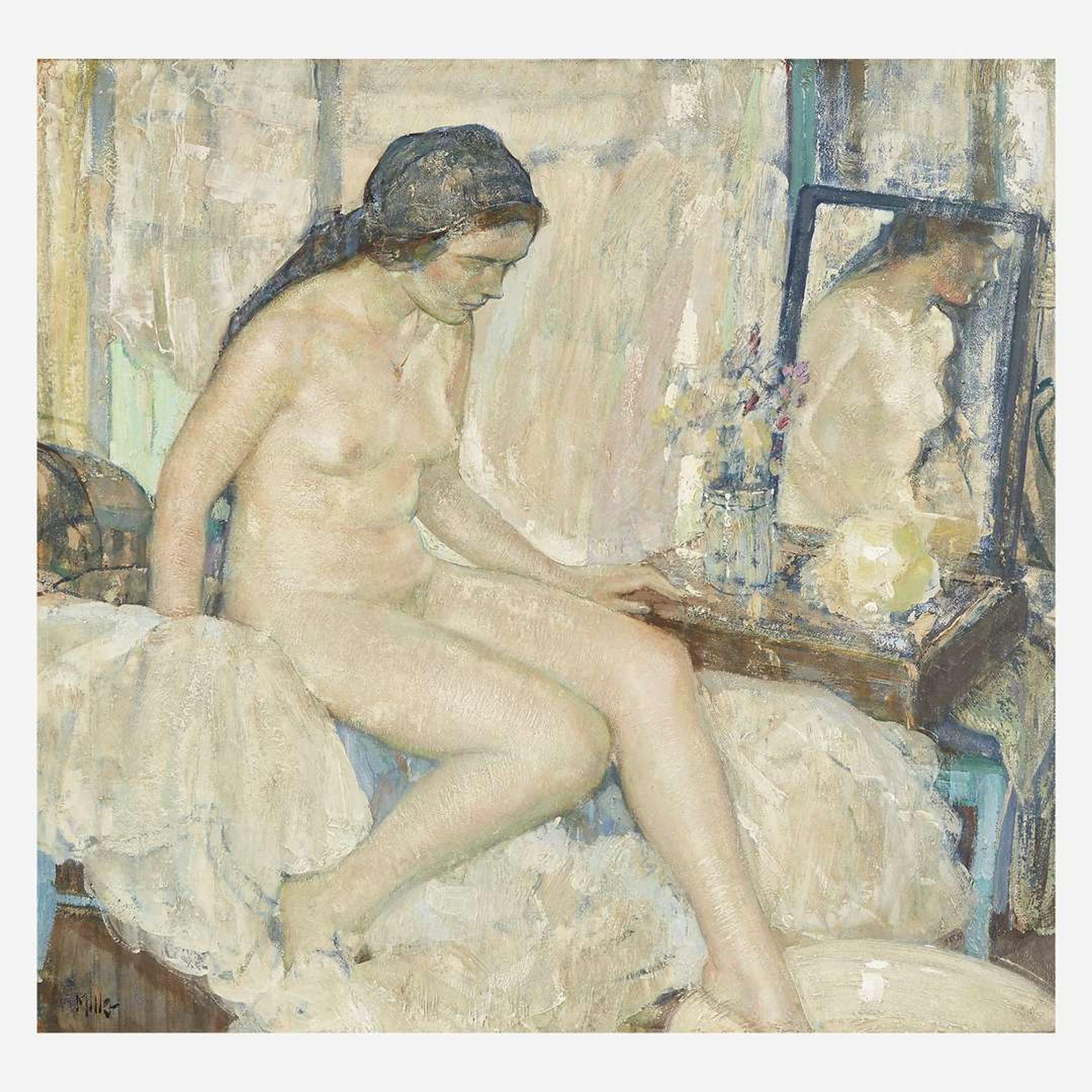 Richard Edward Miller (American, 1875-1943) — Bather (Nude) , 1930