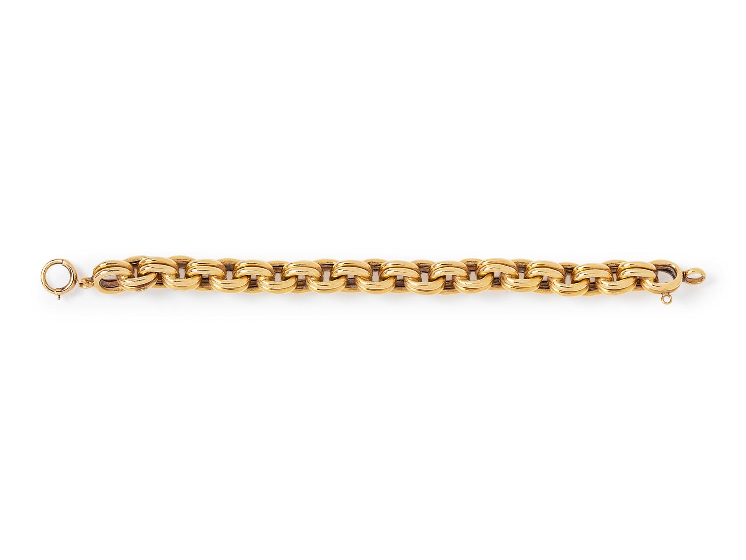A 14 Karat Yellow Gold Bracelet,