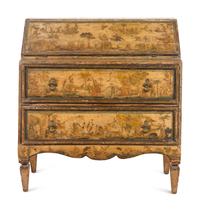 A Venetian Painted Secretary Bureau