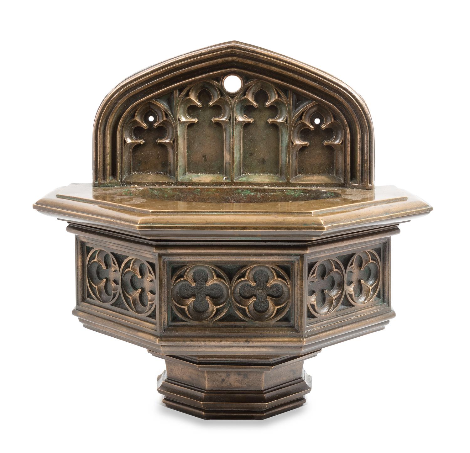 Henry Ives Cobb, (American, 1859-1931), a wall-mount drinking fountain from the University of Chicago Cobb Lecture Hall, Chicago, Illin