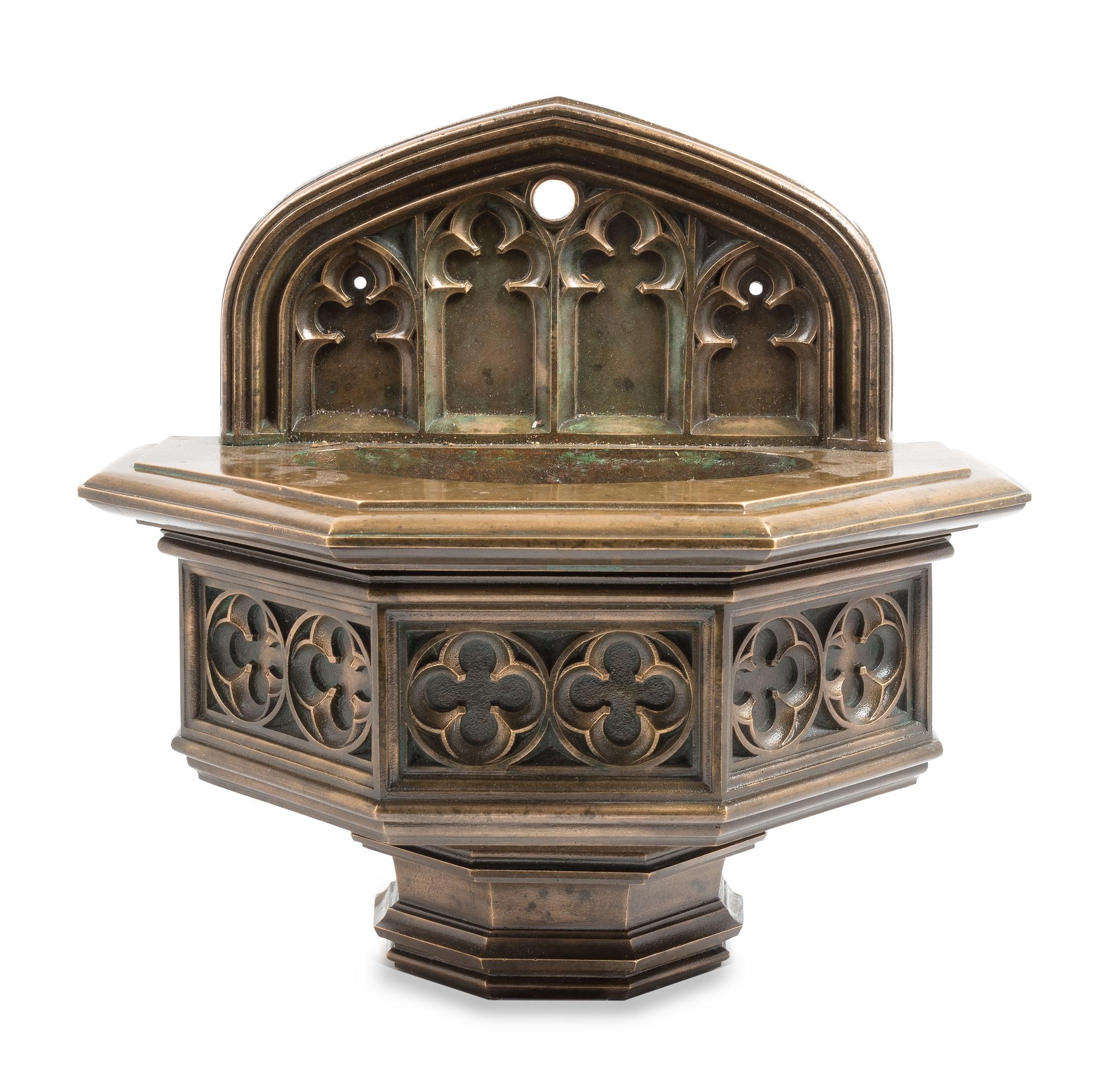 Henry Ives Cobb, (American, 1859-1931), a wall-mount drinking fountain from the University of Chicago Cobb Lecture Hall, Chicago, Illin
