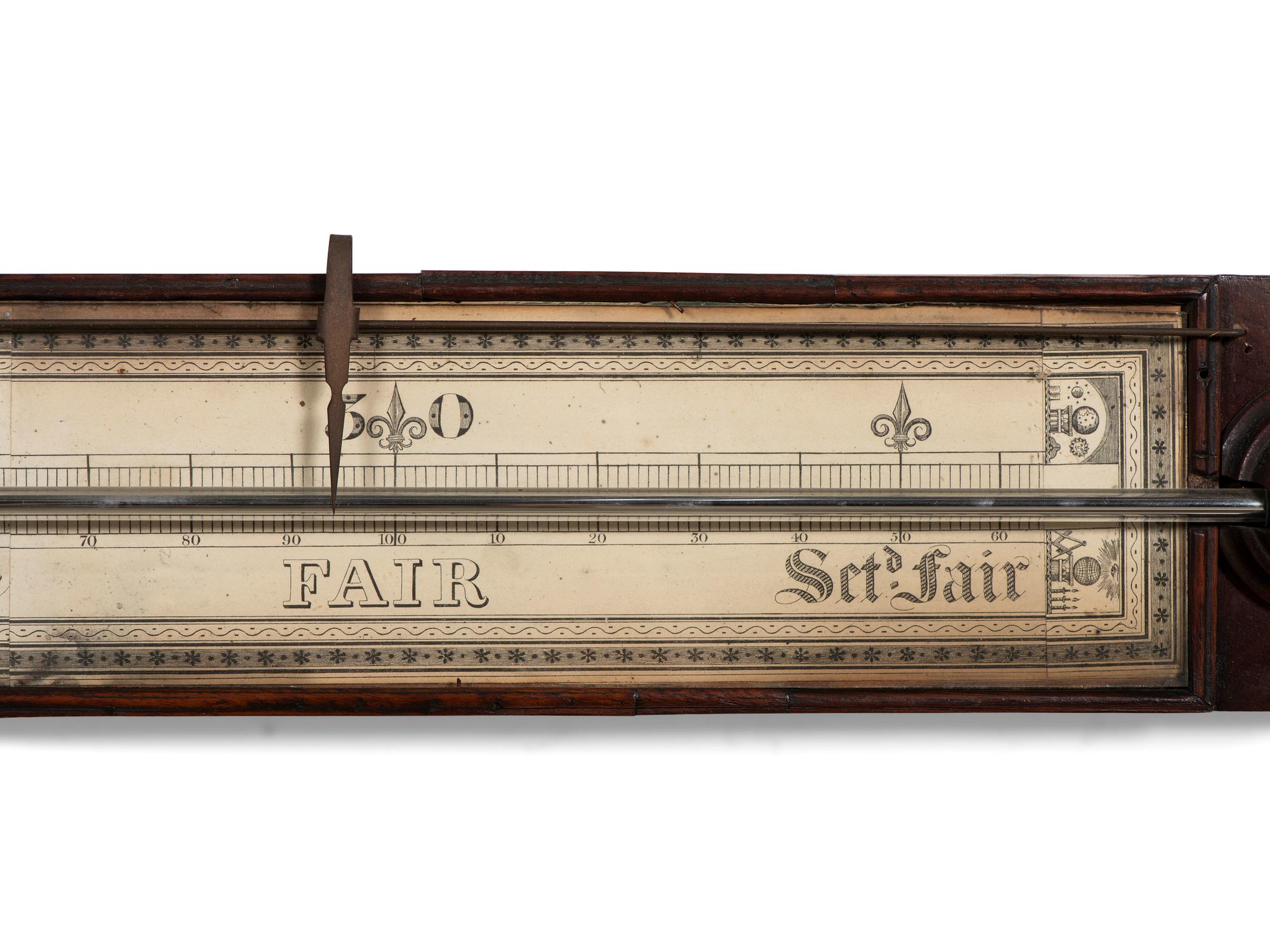 A Mahogany 'Signpost' Barometer