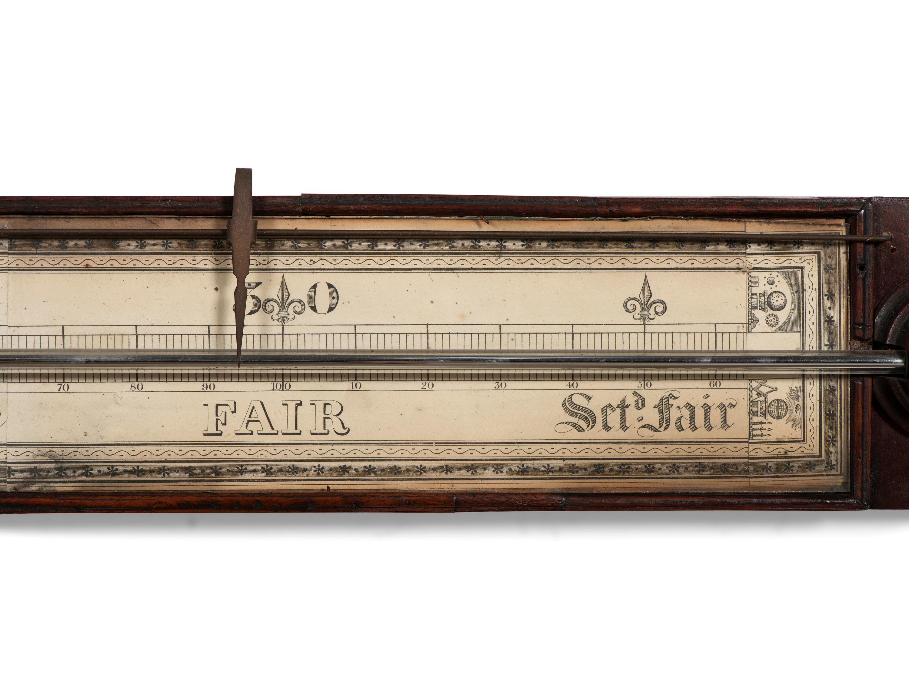 A Mahogany 'Signpost' Barometer