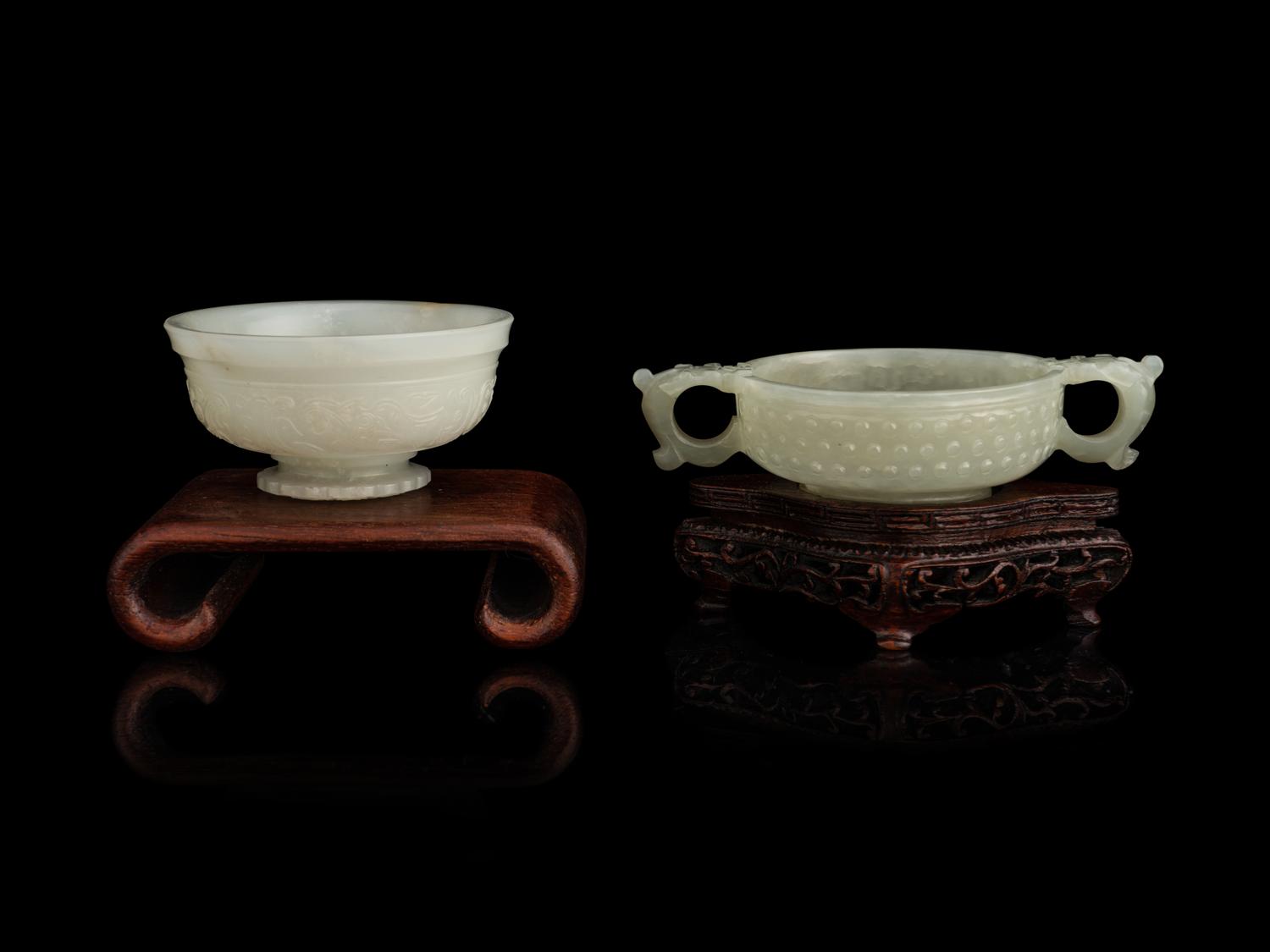 Two Carved Jade Articles