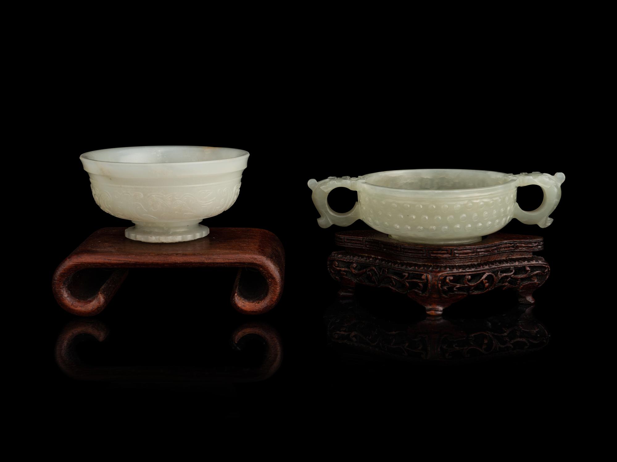 Two Carved Jade Articles